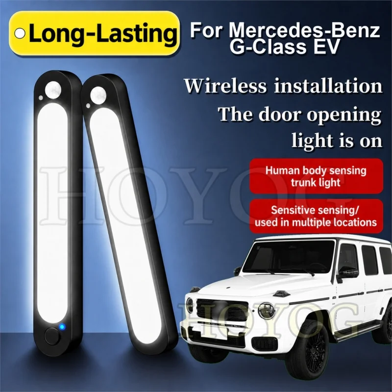 For Mercedes-Benz G-Class EV 2024-2026 Car Trunk Light LED Lamp Magnetic Sensor Wireless Boot Cargo Light SUV Interior Cabin