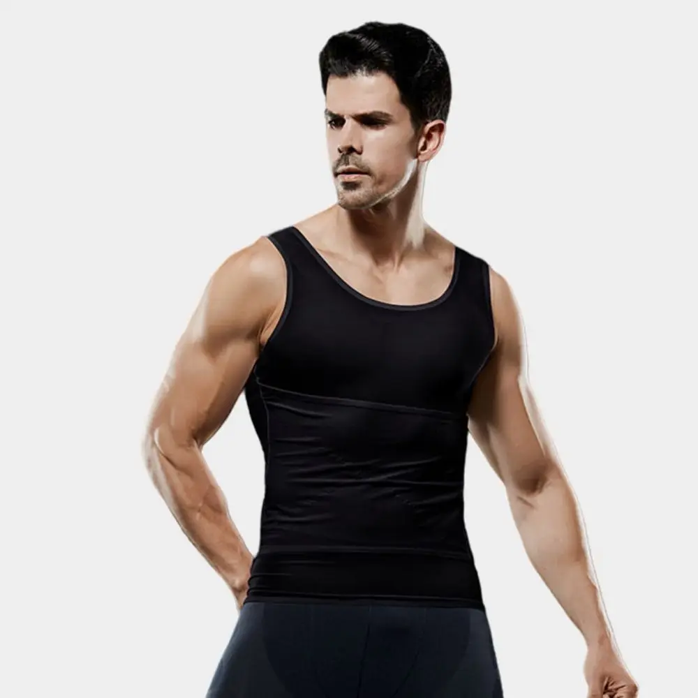Belly Contracting Body Shaper Vest Men Thin Camisole Shapers Tummy Control Underwear Undershirts Elastic Waist Trainer Tank Top