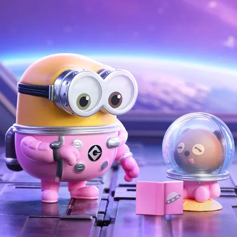 POP MART Minions Bedtime Stories door Bob en Tim Series Blind Box Mystery Box Guess Bag Speelgoed Pop Leuke Anime Figuur Desktop