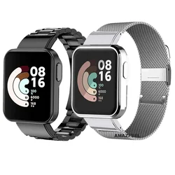 Metalowy pasek ze stali nierdzewnej do zegarka Xiaomi Redmi Watch 2 Lite Paski do zegarka Xiaomi Mi Watch Lite Pasek POCO Pasek do zegarka