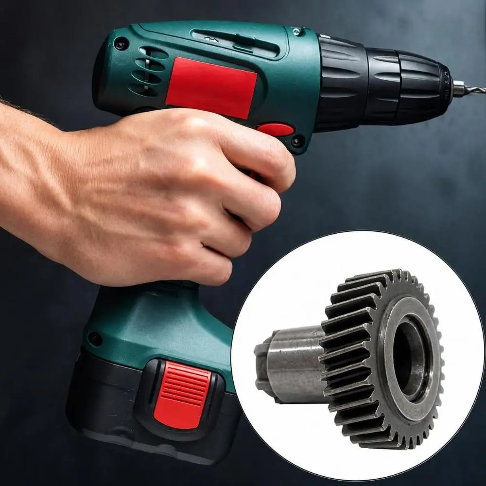 Cast Steel Hammer Drill Gear Impact Resistant Replacement Gear Power Tool Gear Heavy Duty Impact Drill Gear Power Tool Repair