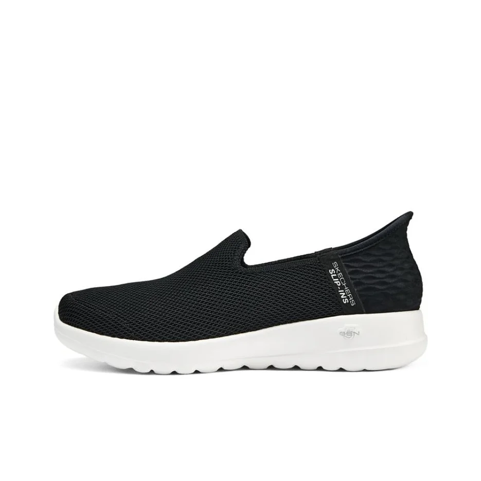 Skechers Abrasion Resistant Breathable Low top Walking Shoes Women's Black White