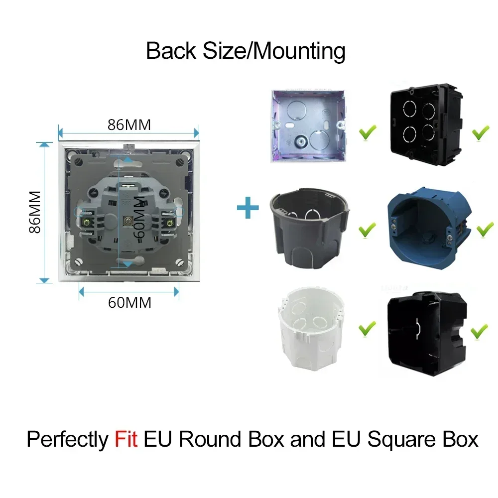 黒のブラシ付きプラスチックウォールソケット,USBタイプa,フレンチタイプ,急速充電器,TVデータ,cat6ファン,リセットスイッチ,EU,マット,スペイン