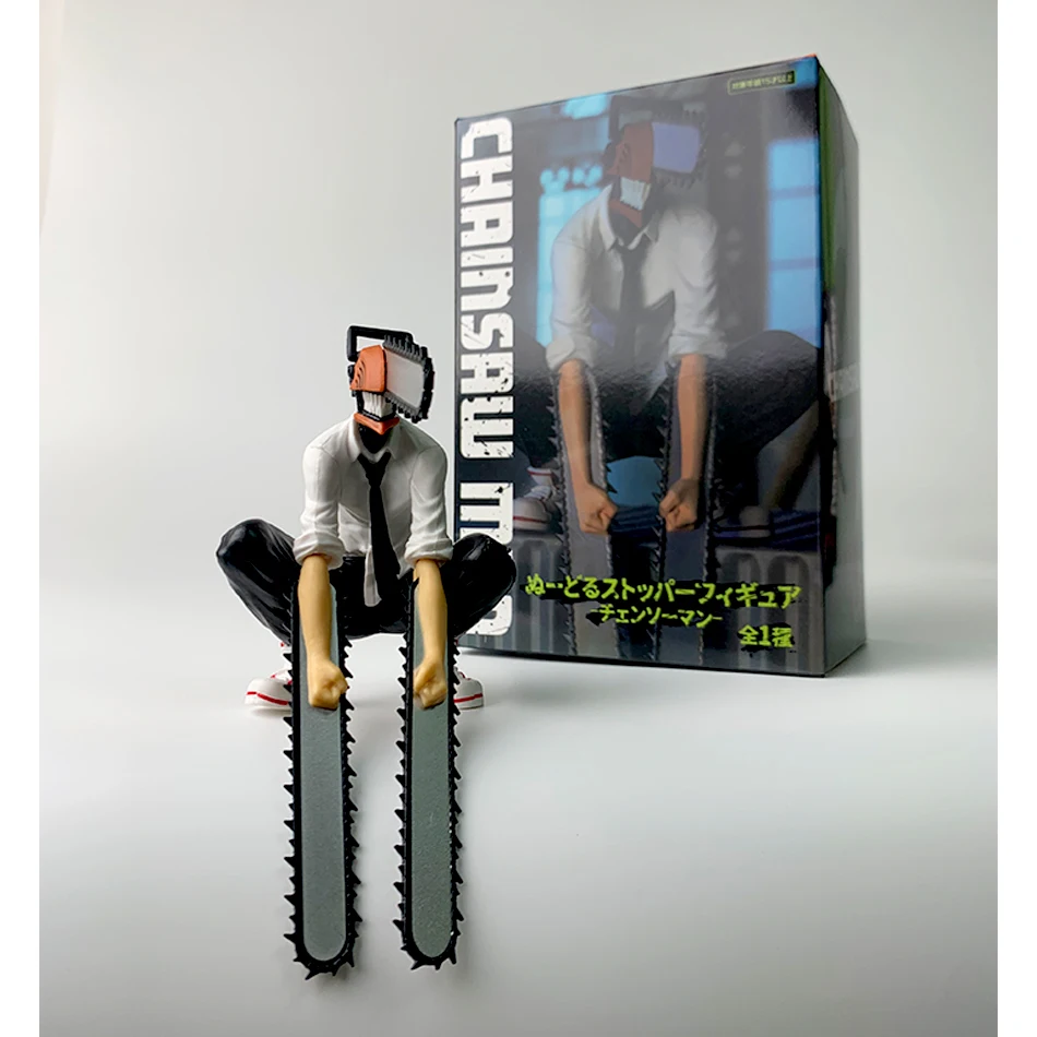 Figura de Anime de motosierra de 18cm pour hombre, figurine d'action Power Denji, motosierra de PVC, figura de power para hombre,