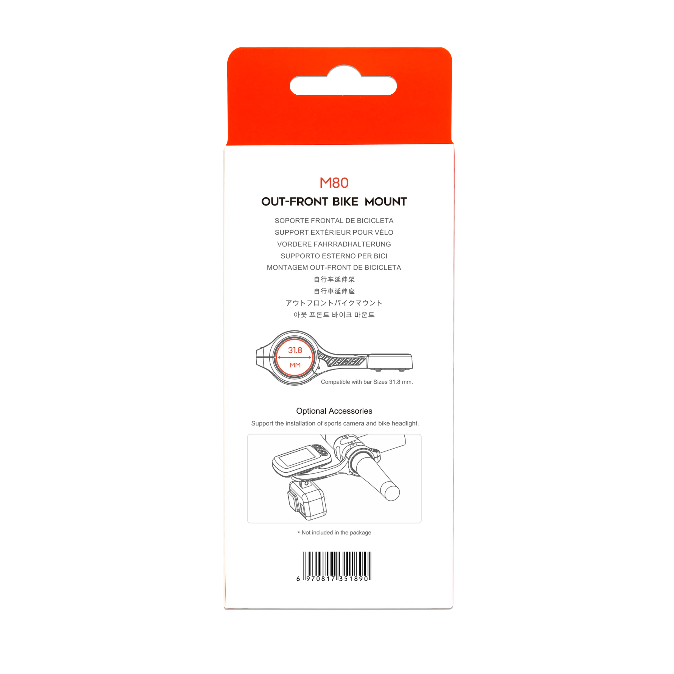 Supporto originale IGPSPORT M80 staffa estesa barra di montaggio