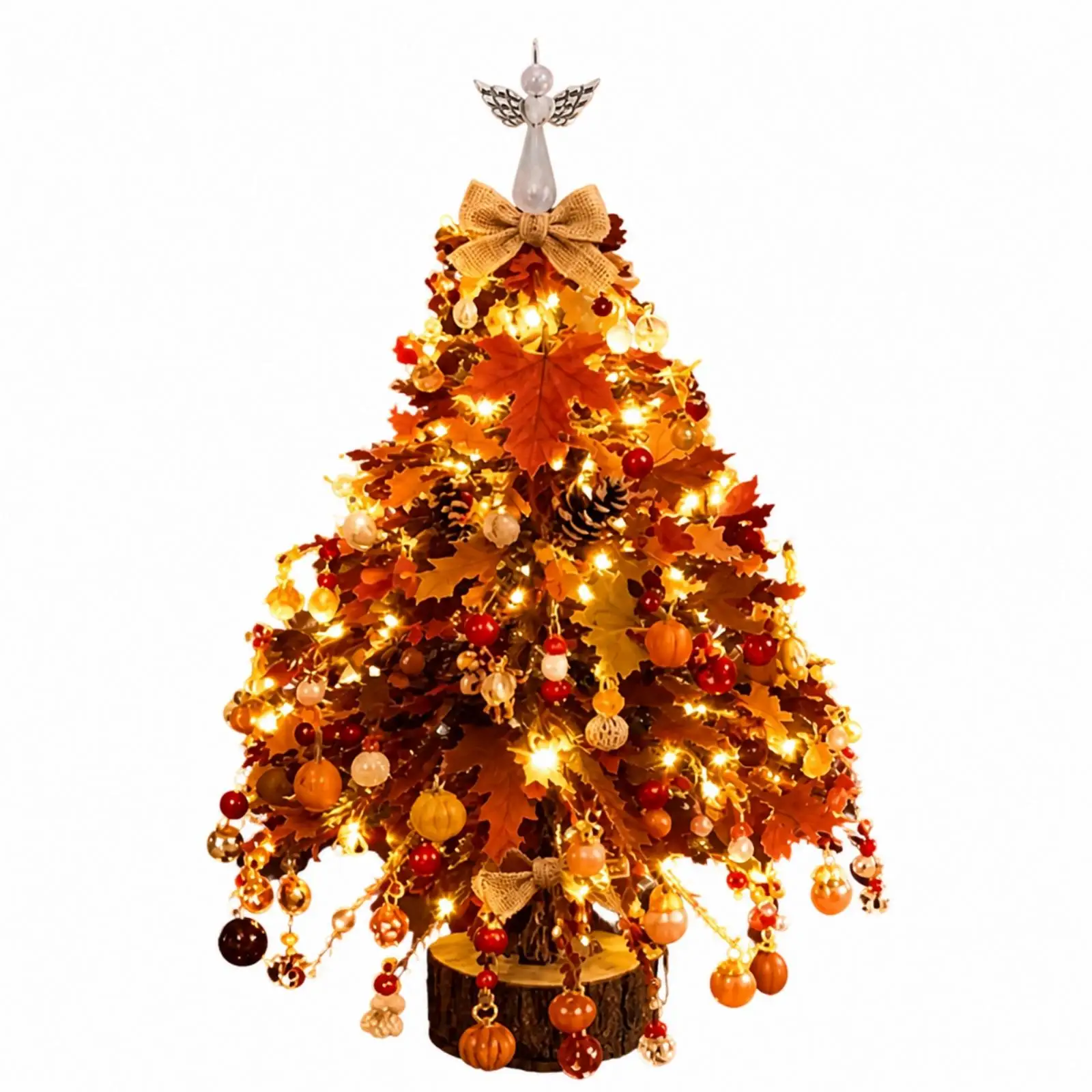 Christmas Tree Beaded Craft Kit Acrylic Ornaments for Home Decor Festive Desk Shelf Display