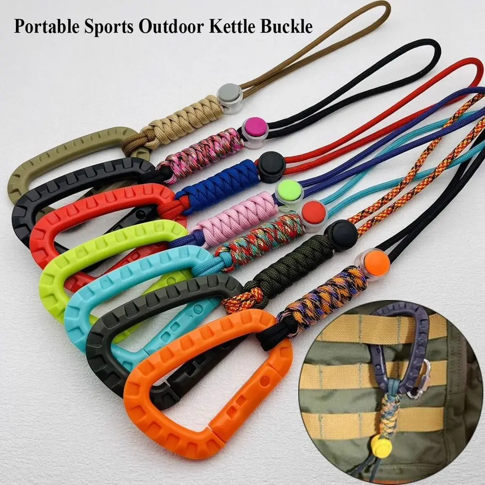 Портативный спортивный инструмент, многофункциональный нейлоновый уличный чайник, пряжка, крючки, карабин, аксессуары для воды, кемпинга, пешего туризма, уличный инструмент