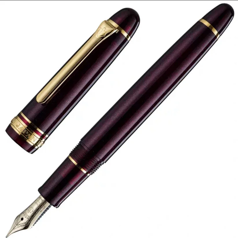 Imagem -04 - Sailor-japão 14k Gold Nib Fountain Pen Lucro Luz Escrever Torpedo Feliz Escrita Comercial Gfit 111038 1039 Presente