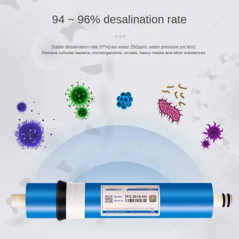 Paupières Osmose RO Membrane 75GPD / 100GPD Remplacement Filtre À Eau Purificateur Système Potable ULP1812-75 / ULP2012-100