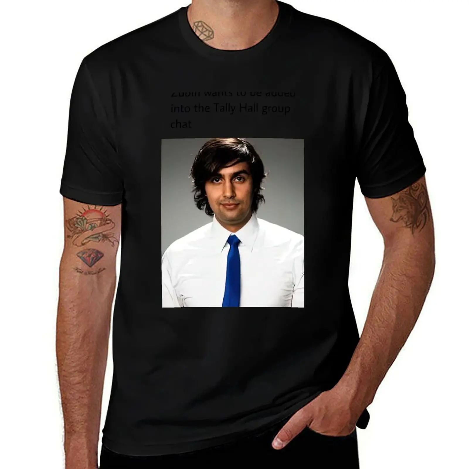 zubin wants to be added in to the tally hall group chat T-Shirt Holiday Casual Short Sleeve Top T-Shirt
