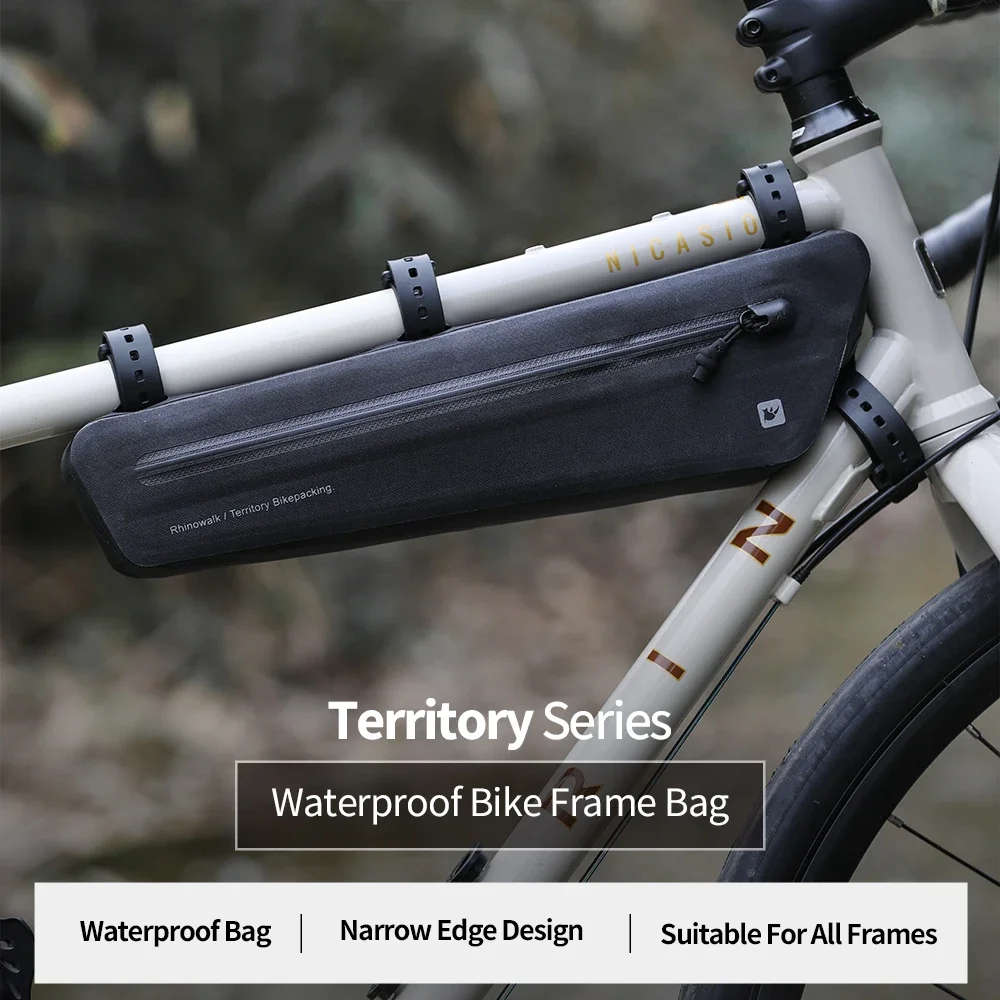 Rhinowalk Bike Triangle Under Tube Bag Waterproof Crossbeam Frame Package Storage Bicycle Accessories For Mtb Cycling