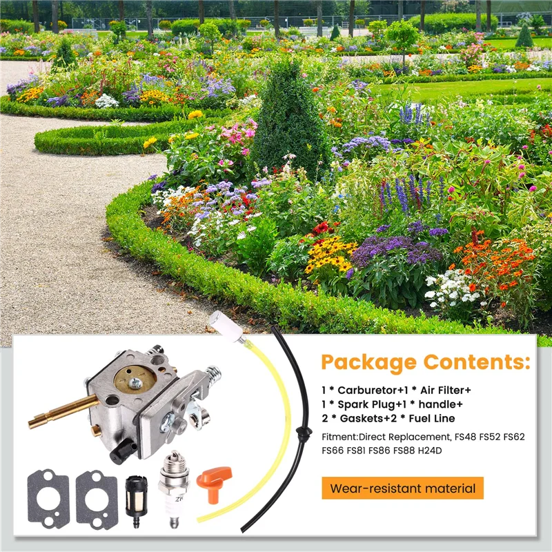 BAAG-جزازة العشب المكربن مع مرشح شرارة التوصيل WT-45 Forfs48 FS52 FS62 FS66 FS81 FS86 FS88 H24D سلسلة الانتهازي