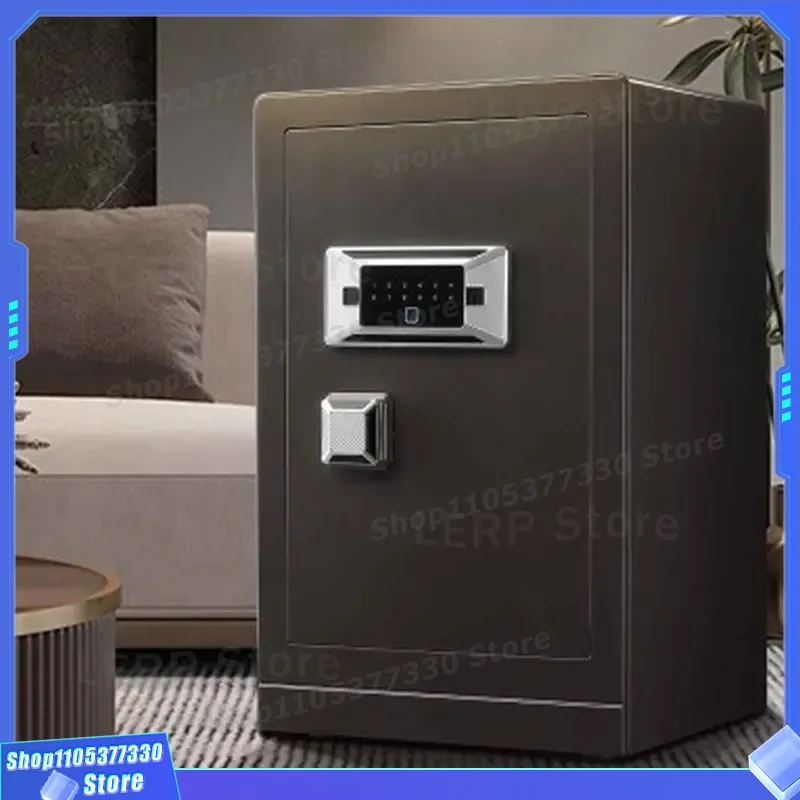 Heavy Duty All Steel Safe Box for Home Wardrobe Anti Theft Cash Storage with Leather Interior Thick Plate Security Deposit