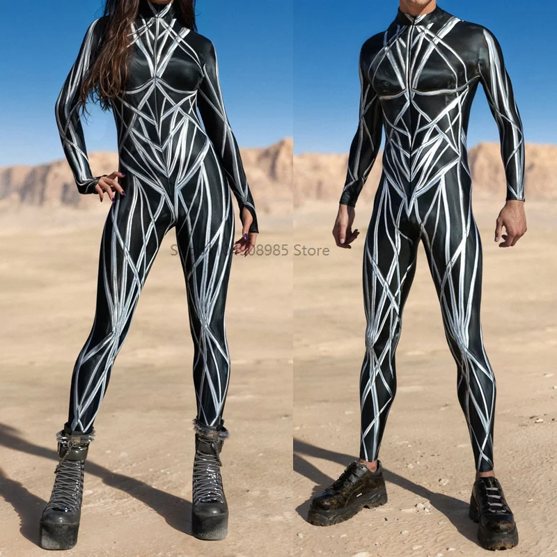 

Sublime Bind Costume Jumpsuit Punk Morphsuit Robot Cosplay Zentai Suit Holiday Party Bodysuit Rave Cycling Catsuits 2025