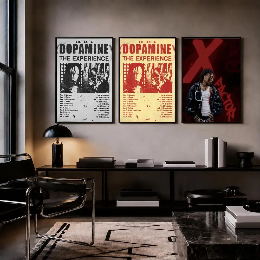 Rapper L-Lil Tecca Poster Poster Trendy HD PP Paper Waterproof Wall Art Print for Bedroom Living Room Decor