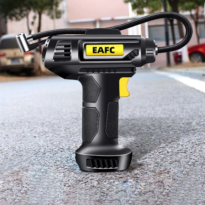 EAFC Compressor for Cars 150PSI Air Pump with Battery Portable Car Tyre Inflator for Car Motorcycle and Bicycle Tires Electric