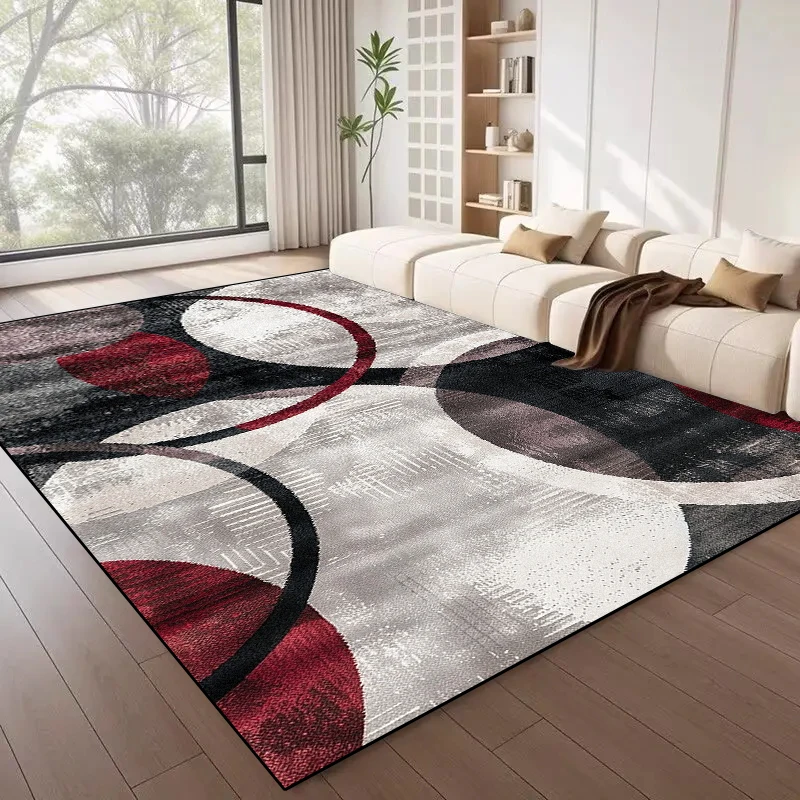 Modern Light Luxury Large Carpet Living Room Decoration Home Non-slip Rugs Comfortable Soft Bedroom Bedside Floor Mat Lounge Rug