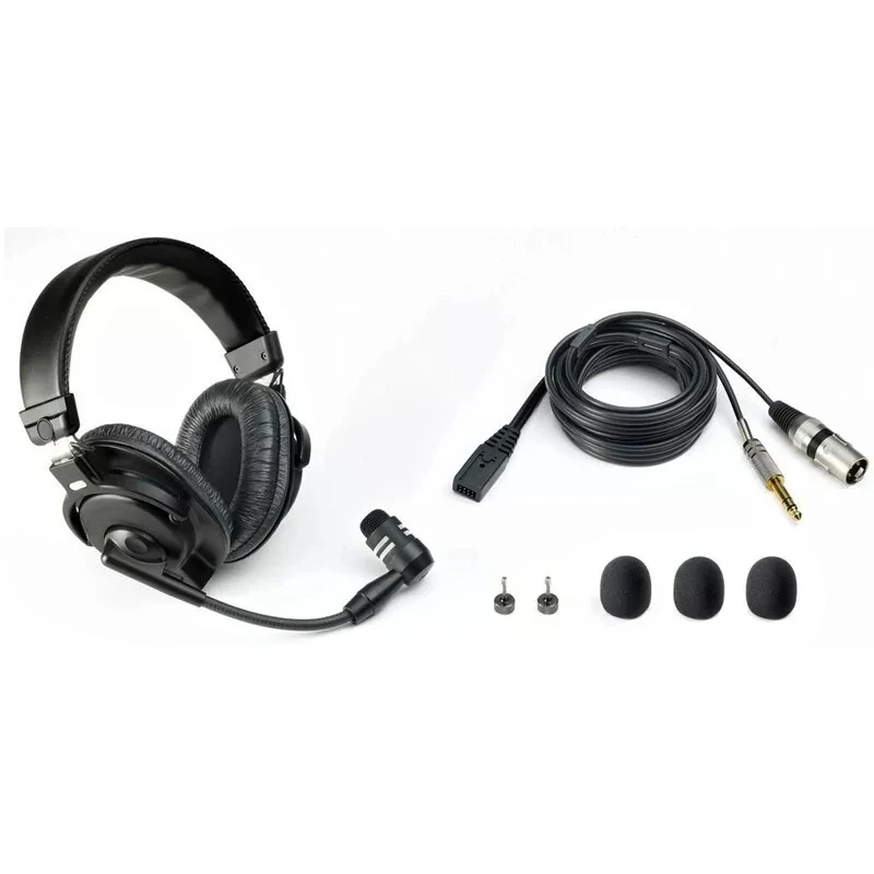 BPHS1 Over‑Ear Headset With Microphone For Live Streaming Game Radio Sports Event Commentary Professional Broadcasting