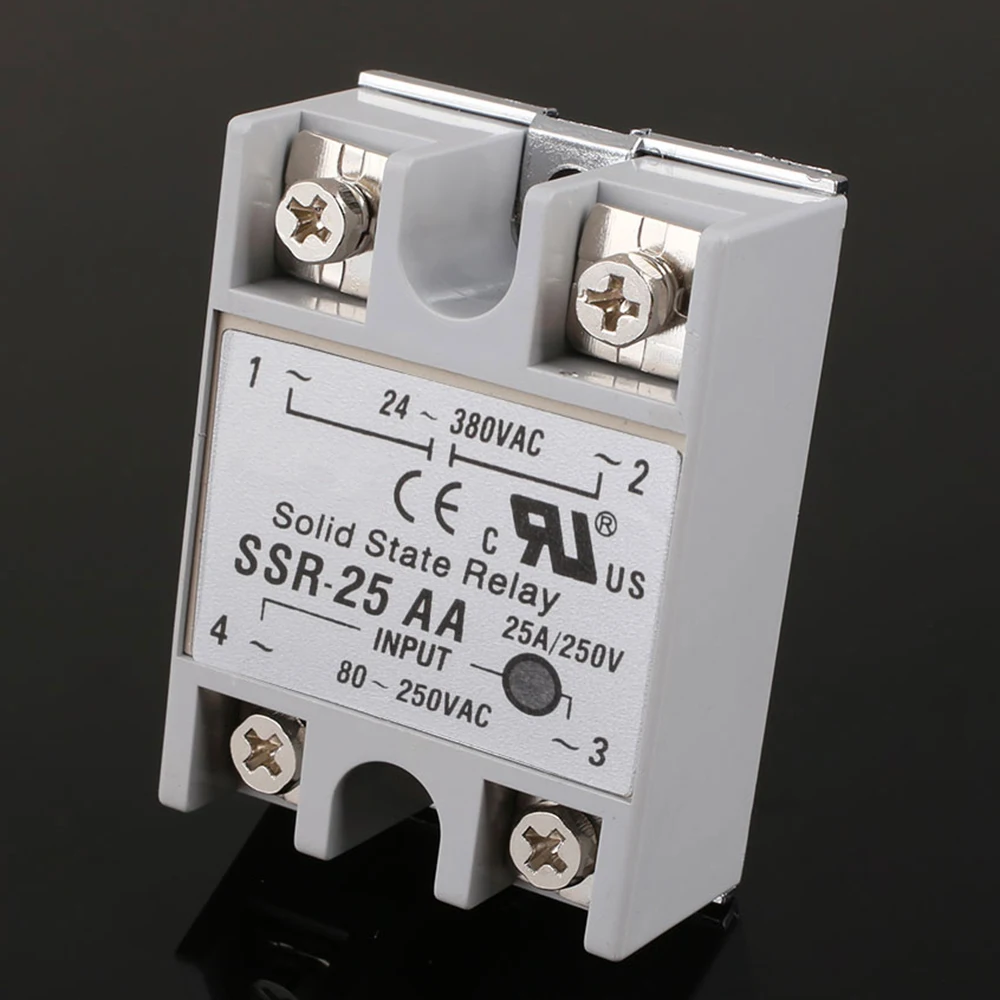 Solid State Relay SSR-25AA 25A 40A AC Control AC Relais 80-280V AC TO 90-480V AC SSR 25AA