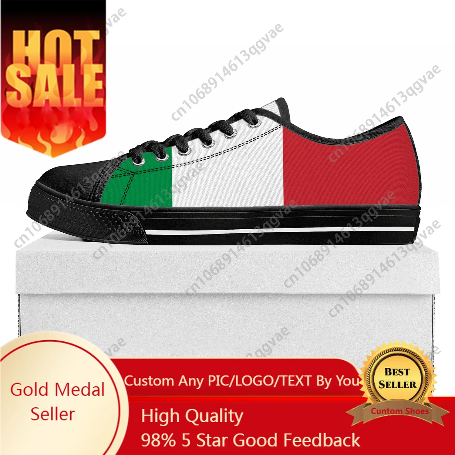 

Italian Flag Low Top High Quality Sneakers Mens Womens Teenager Canvas Sneaker Italy Prode Casual Couple Shoes Custom Shoe