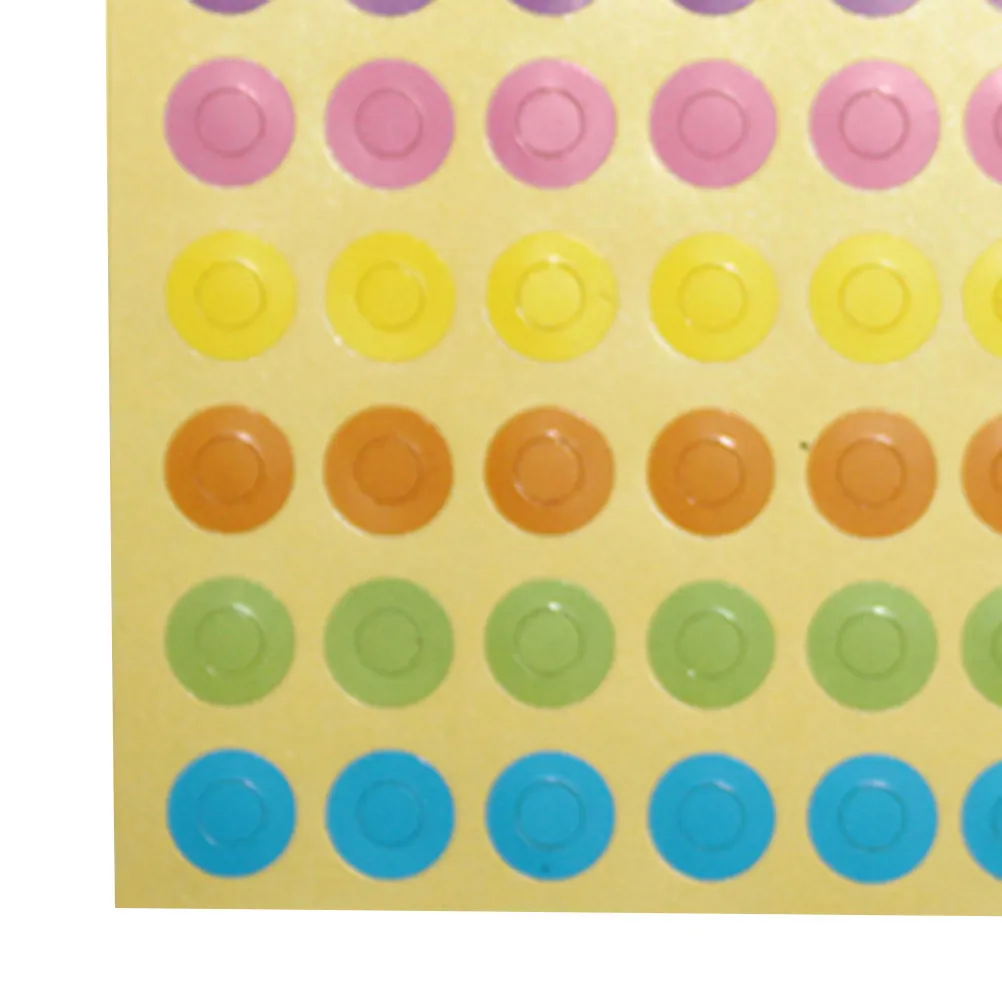 10 Sheets Colorful Ring Label Stickers for DIY Decoration, Gift Tags & Craft Reinforcement – Safe Material