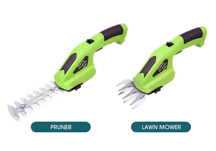 24v Rechargeable Battery Cordless Grass Shear 2-in-1 Handheld Hedge Cutter Tool Electric Shrub Trimmer Mini Bush Hedge Strimmer
