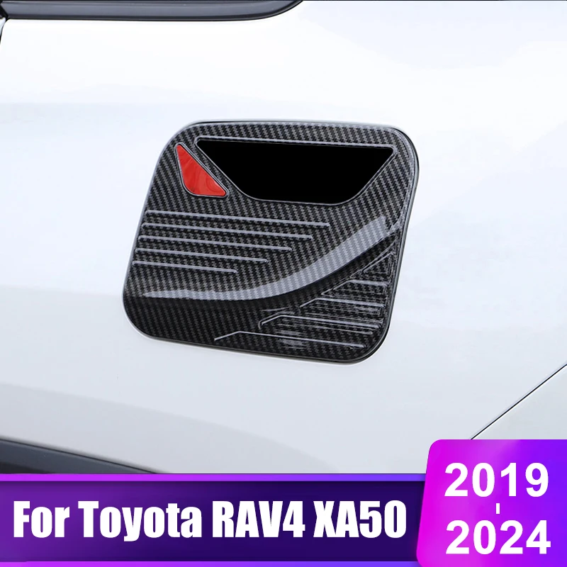 

For Toyota RAV4 XA50 2019 2020 2021 2022 2023 2024 RAV 4 Hybrid Car Fuel Tank Cover Oil Cap Trim Sticker Accessories