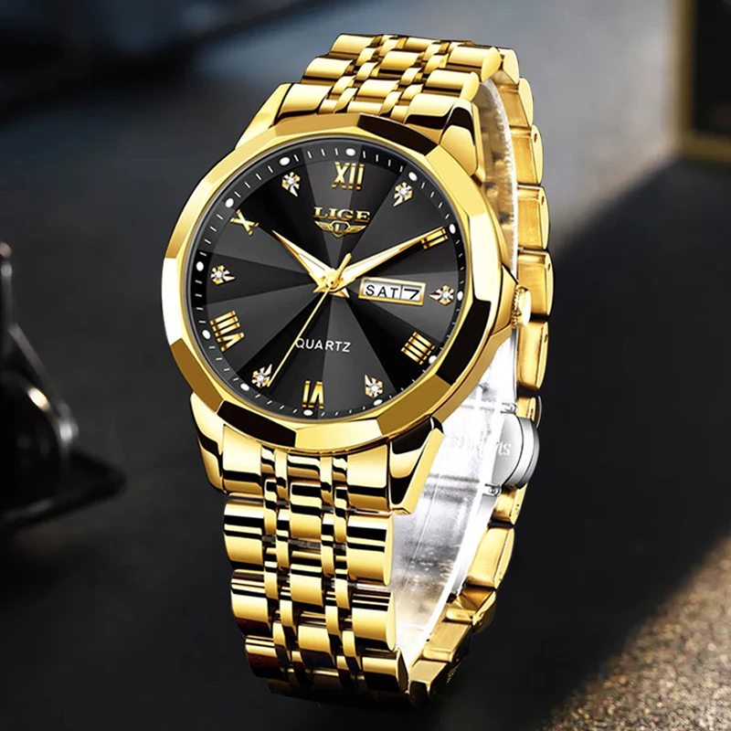 Lige Topmerk Luxe Mode Duiker Horloge Mannen 30atm Waterdichte Date Klok Sport Horloges Heren Quartz Horloge Logio Masculino