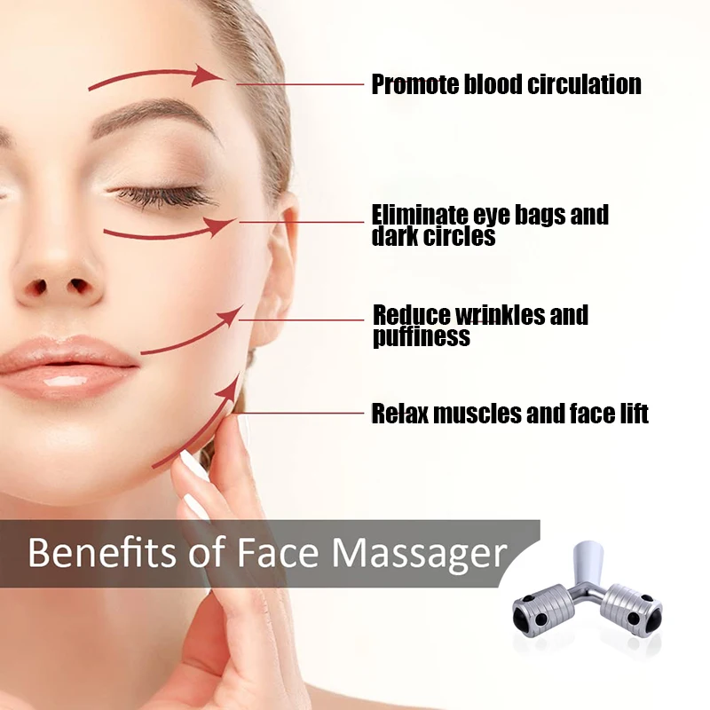 Skin Care Massage Roller for Face Y Shape Wrinkle Remover Massage Improve Skincare Lift Anti-Aging Skin Tightening Massager Tool