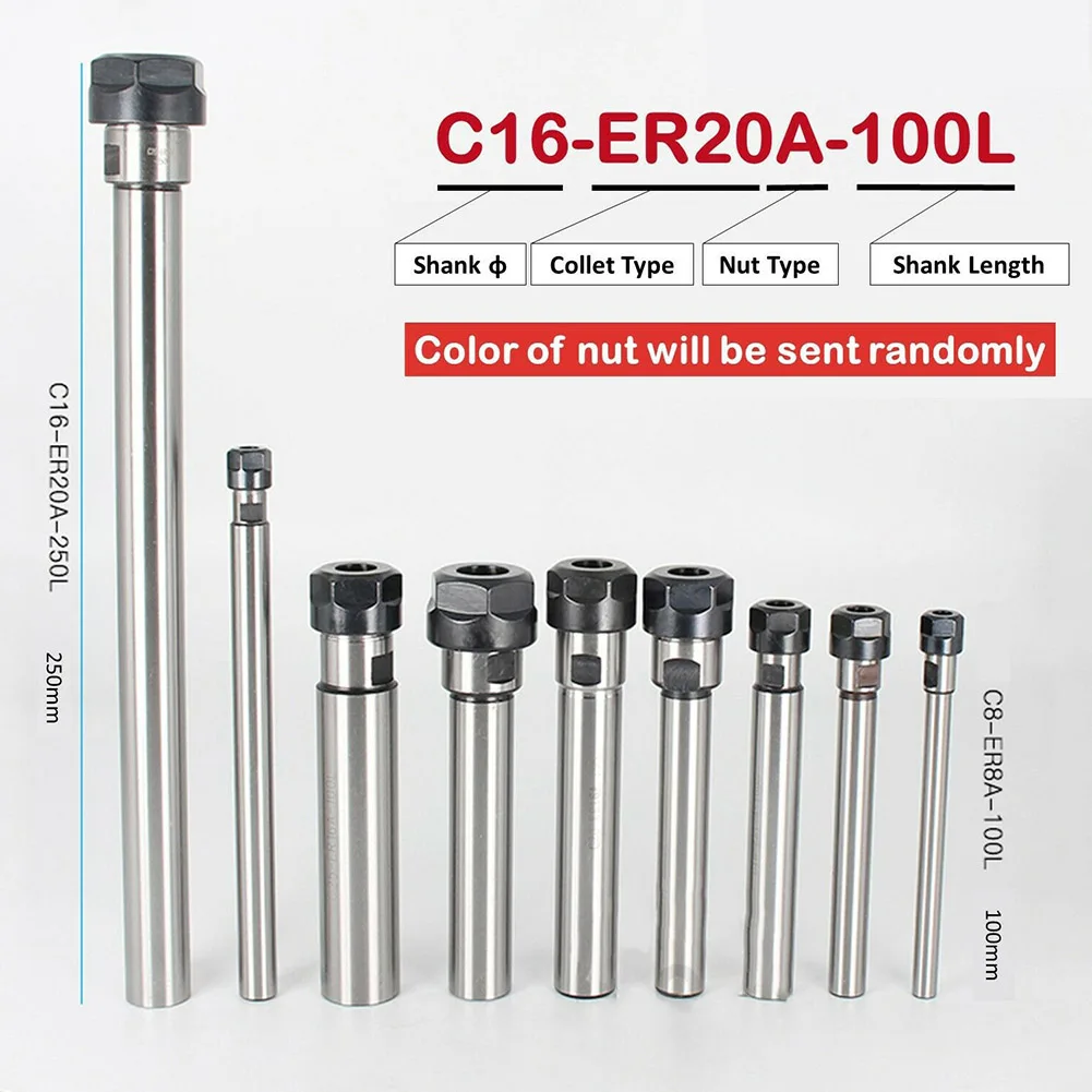 1Pcs Alloy Steel Straight Shank Extension Rod Mini Chuck 30000rpm For Ultra-High Precision And High-Speed Applications