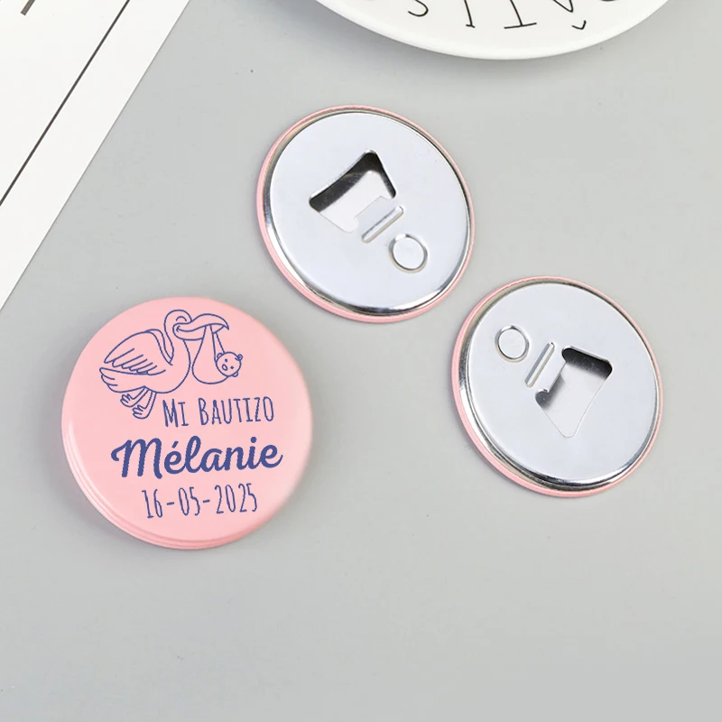 Baptism Souvenirs for Guests Custom Party Favors Fridge Magnet with Bottle Opener Baptism Favors Personalized Christening Favors