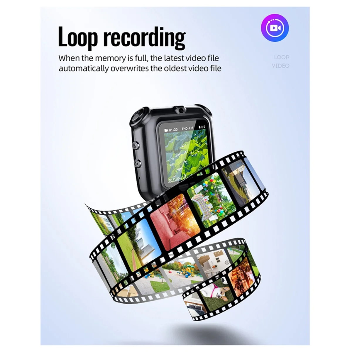 Neue V9 Mini Clip Halskette Kamera 1080P Tragbare Cam Display Bildschirm Audio Video Stimme Foto Recorder Smart Camcorder 8GB