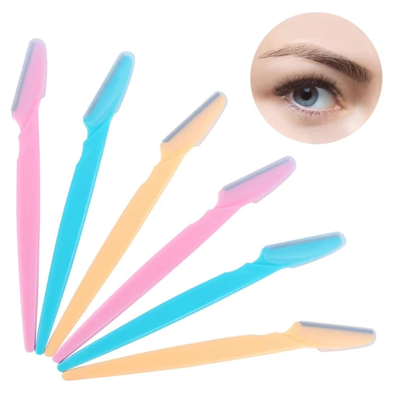 

5-50Pcs Eyebrow Trimmer Face Blade Shaver Portable Eye Brow Epilation Hair Removal Safety Eyebrow Cutting Woman Makeup Tools