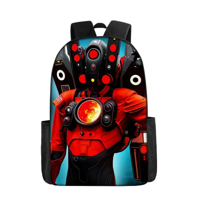 Skibidi mochila de baño para niños y niñas, bolso de hombro impermeable, mochila de anime, regalo para niños