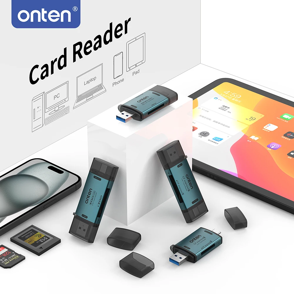 ONTEN Original OTN-CR633 เครื่องอ่านการ์ด CFExpressType-B 2in1