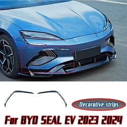 For BYD SEAL EV 2023 2024 Car Protective Cover spoiler Decorative strips for the front and rear bumper air intakes Accessories