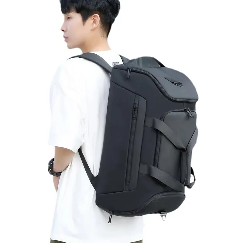 

Travel Bag Large Capacity Backpack Independent Shoe Compartment Wet and Dry Separation Sports Bag Outdoor Fitness Backpack