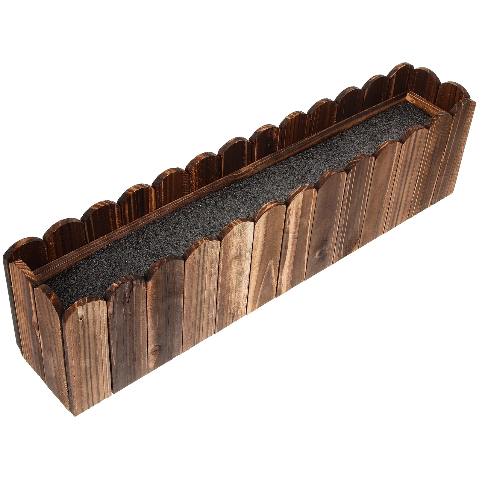 

Anticorrosive Wood Flower Pot Plant Garden Planter Artificial Windowsill Planters Indoor Small Flowerpot Wooden