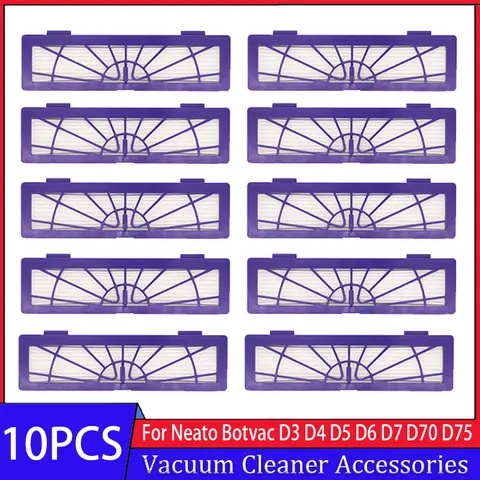 Hepa Filters For Neato Botvac Connected D3 D4 D5 D75 D80 D85 and Botvac Series 65 70E 75 80 85 Vacuum Cleaner Accessories