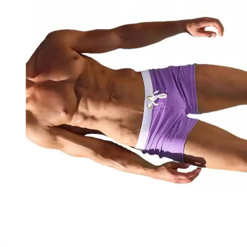 Summer New Quick Dry Mens Swim Shorts Men's Boxer Shorts Summer Swimming Running Gym Man Plus Size Trunks