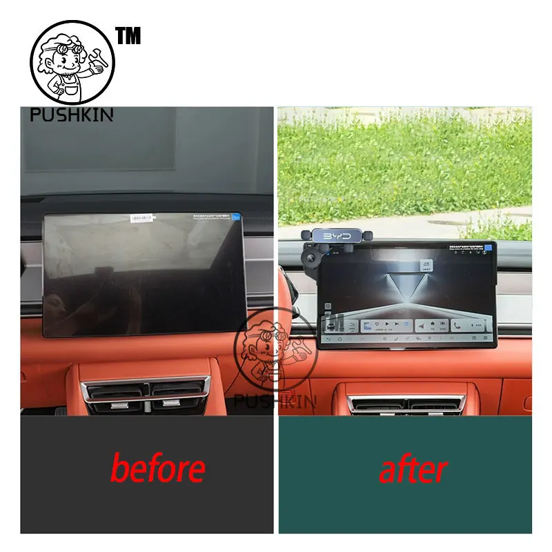 For BYD Sealion 8 ATTO 8 Tang L EV DMI 2026 2027 Car Styling Mobile Phone Holder Screen Mount Gravity Bracket Stand  Accessories