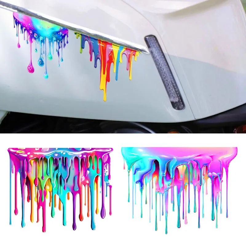 

1PC Dopamine Motorcycle Stickers Waterprof Vinyl Decals for Motorbike Fuel Tank Side Panel Electric Scooter Funny Decoration