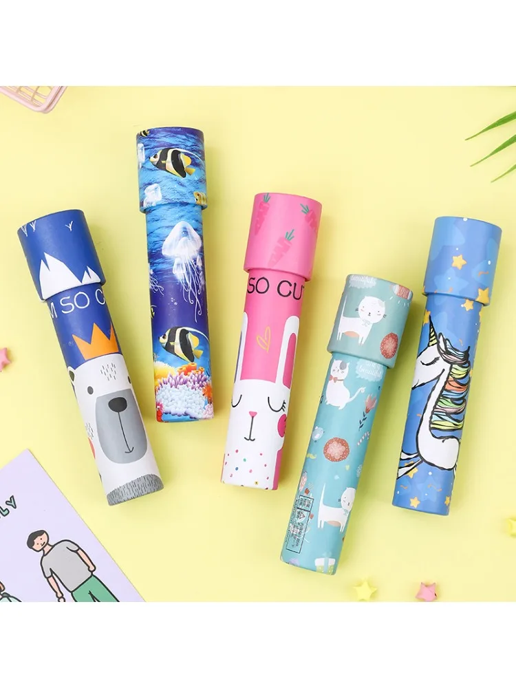 Papier d'expérimentation scientifique pour enfants, fait de kaléidoscope, Puzzle miroir Ling, Interaction Parent-enfant, jouets nostalgiques classiques