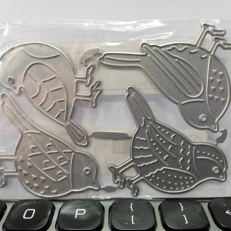 Metal Cutting Mold Silver and Carbon Steel Mold Clipbook 2023 Latest Paper Card Technology Release Bird