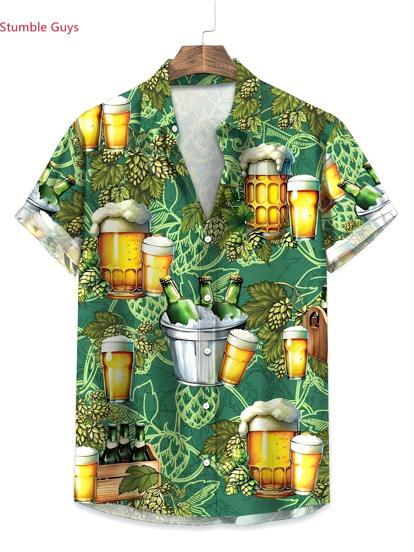 Summer Lightweight Party Shirt Men Hawaiian Casual Man Short Sleeve Fashion Print Breathable Beach Vacation Tops