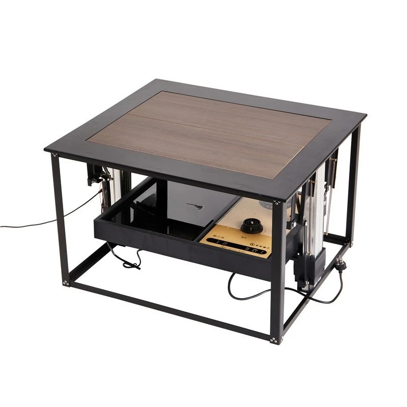 

Tea table automatic lifter intelligent voice control automatic flip hidden jewelry cabinet dressing table