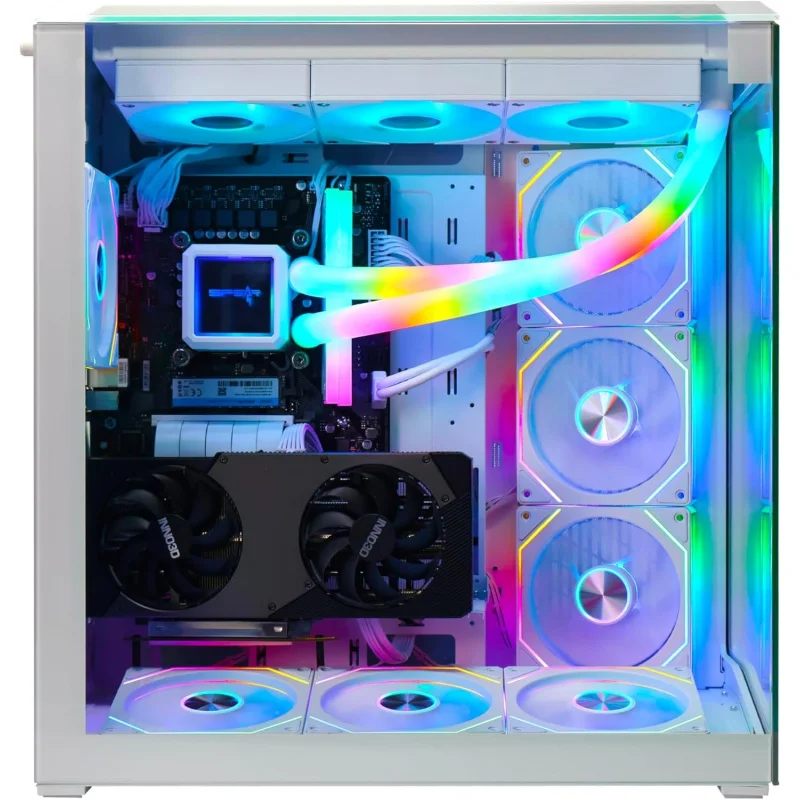 Gaming PC –  i5-14400F, RTX 5070 12GB, 32GB DDR5, 1TB NVMe SSD 3300MB/s, 700W PSU, 360mm ARGB Tube Water Cooler, Case with 7 AR
