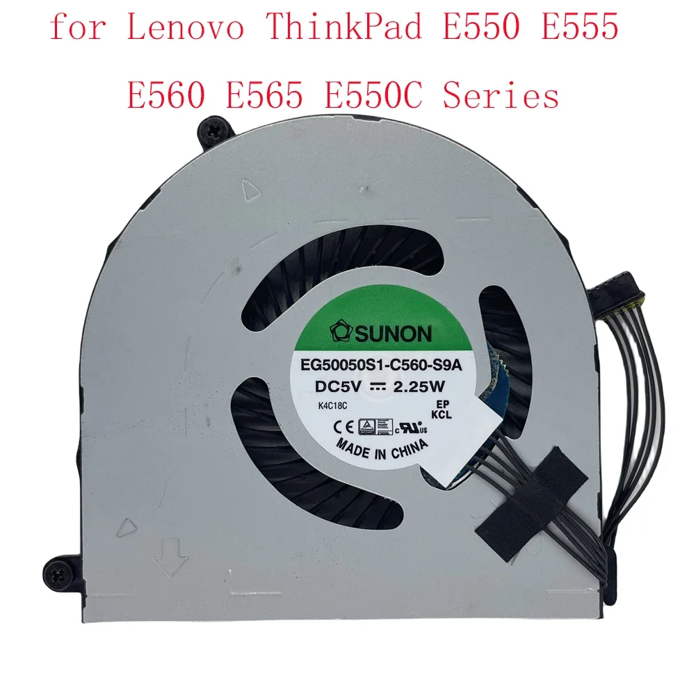 

Replacement Laptop CPU Cooling Fan for Lenovo ThinkPad E550 E555 E560 E565 E550C Series EG50050S1-C560-S9A 5-Pin