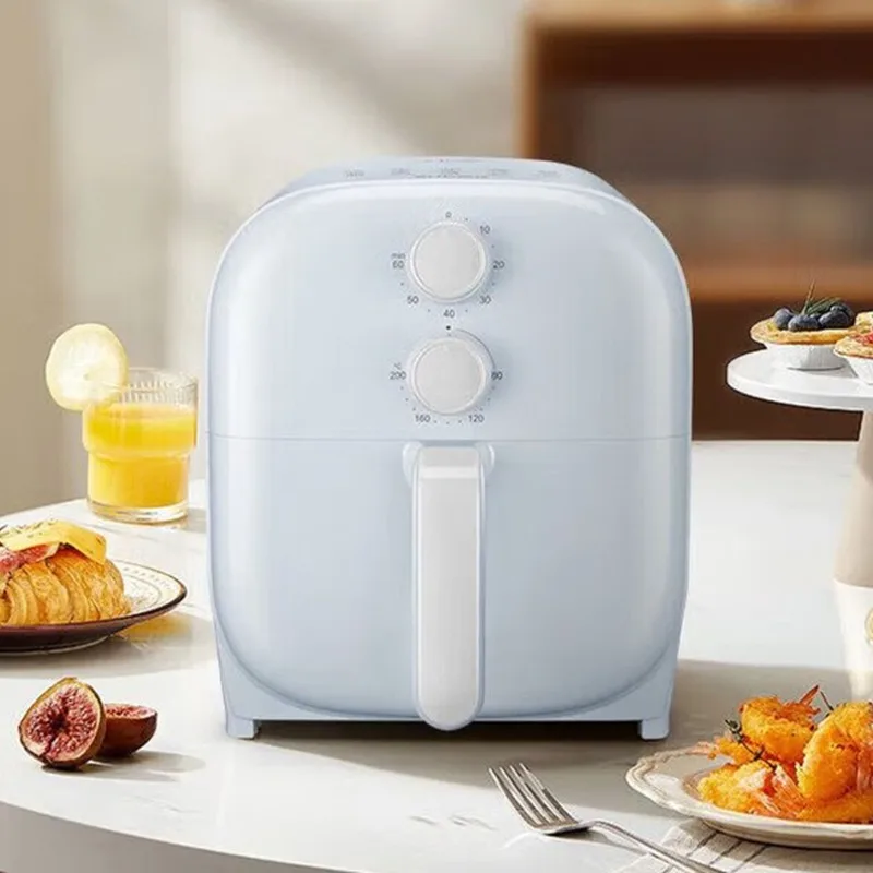 Freidora de aire, horno multifuncional doméstico, freidora electromecánica integrada, sartén para freír sin aceite y bajo en grasas, sin necesidad de voltear.