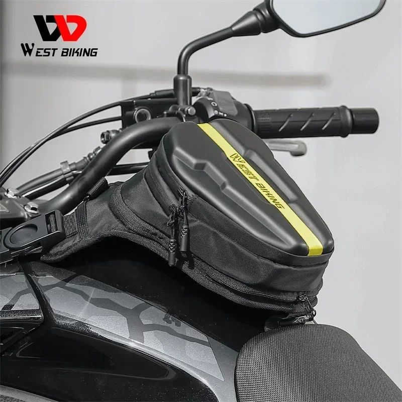 WEST BIKING Multifunction Motorcycle Tank Bag Motocross Chest/Waist/Leg Bags With Magnet Fuel Bags Expandable Cycling Bags